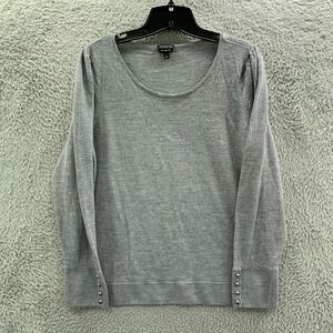 Talbots Gray, Wool, Crew Neck Sweater